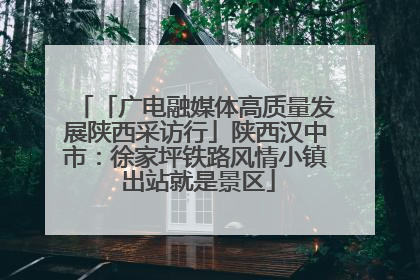 「广电融媒体高质量发展陕西采访行」陕西汉中市：徐家坪铁路风情小镇 出站就是景区