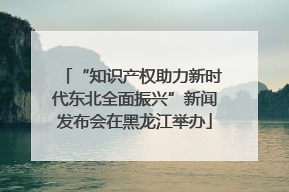 “知识产权助力新时代东北全面振兴”新闻发布会在黑龙江举办