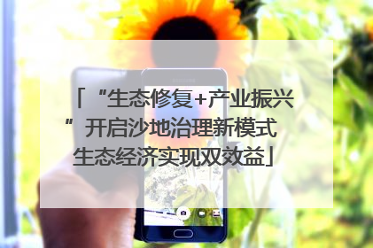 “生态修复+产业振兴”开启沙地治理新模式 生态经济实现双效益