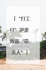 “打工仔”逆袭致富“带头人”