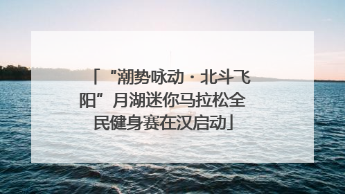 “潮势咏动・北斗飞阳”月湖迷你马拉松全民健身赛在汉启动