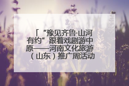 “豫见齐鲁·山河有约”跟着戏剧游中原——河南文化旅游（山东）推广周活动菏泽站活动举行