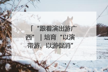 “跟着演出游广西”｜培育“以演带游、以游促消”文旅消费新生态