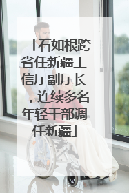 石如根跨省任新疆工信厅副厅长，连续多名年轻干部调任新疆