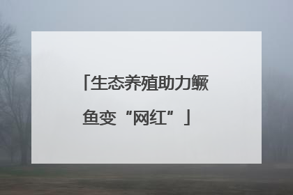 生态养殖助力鳜鱼变“网红”