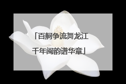 百舸争流舞龙江 千年闽韵谱华章
