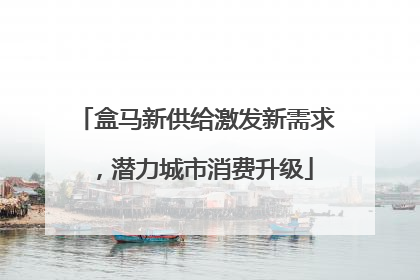 盒马新供给激发新需求，潜力城市消费升级