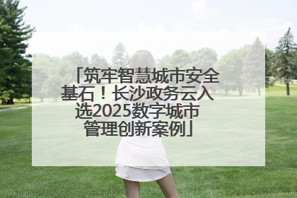 筑牢智慧城市安全基石！长沙政务云入选2025数字城市管理创新案例