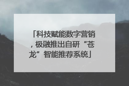 科技赋能数字营销，极融推出自研“苍龙”智能推荐系统