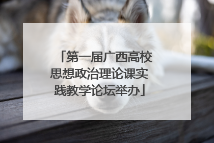 第一届广西高校思想政治理论课实践教学论坛举办