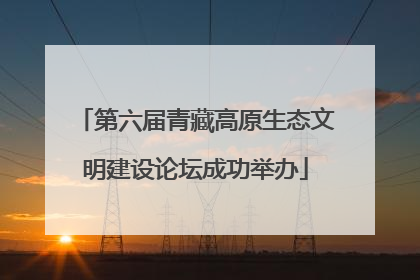 第六届青藏高原生态文明建设论坛成功举办