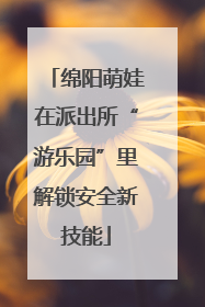绵阳萌娃在派出所“游乐园”里解锁安全新技能