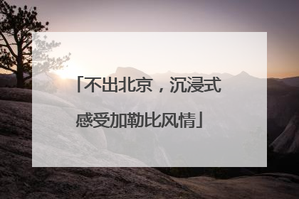 不出北京，沉浸式感受加勒比风情