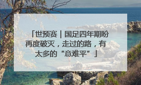 世预赛｜国足四年期盼再度破灭，走过的路，有太多的“意难平”