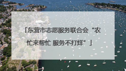 东营市志愿服务联合会“农忙来帮忙 服务不打烊”
