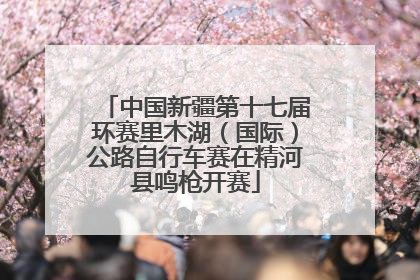 中国新疆第十七届环赛里木湖（国际）公路自行车赛在精河县鸣枪开赛