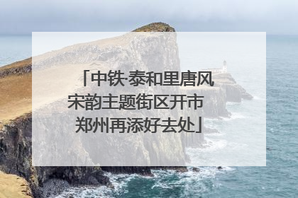 中铁·泰和里唐风宋韵主题街区开市 郑州再添好去处