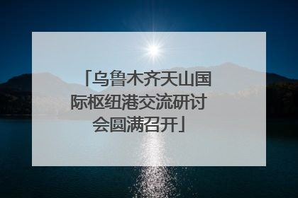 乌鲁木齐天山国际枢纽港交流研讨会圆满召开