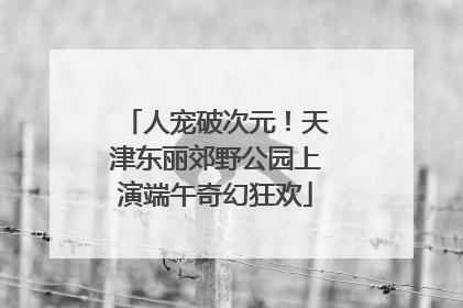 人宠破次元！天津东丽郊野公园上演端午奇幻狂欢