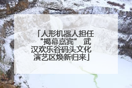人形机器人担任“揭幕嘉宾” 武汉欢乐谷码头文化演艺区焕新归来
