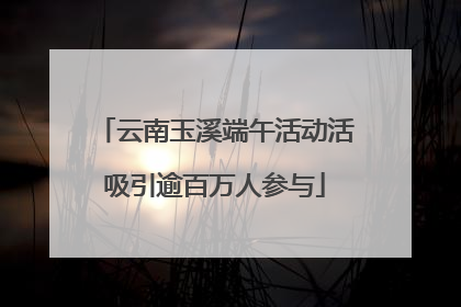 云南玉溪端午活动活吸引逾百万人参与
