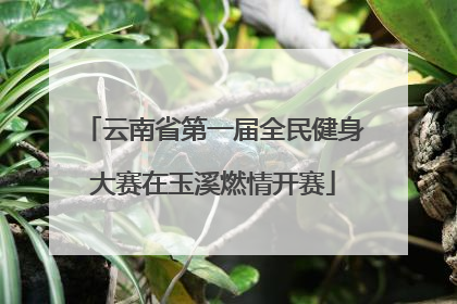 云南省第一届全民健身大赛在玉溪燃情开赛
