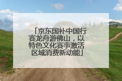 京东国补中国行赛龙舟游佛山，以特色文化赛事激活区域消费新动能