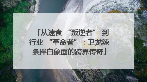 从速食 “叛逆者” 到行业 “革命者”：卫龙辣条拌白象面的跨界传奇
