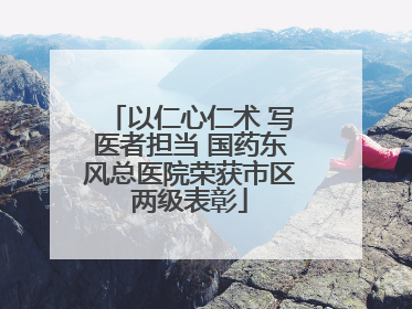 以仁心仁术 写医者担当 国药东风总医院荣获市区两级表彰