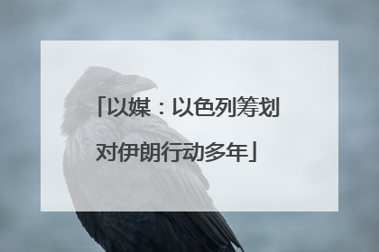 以媒：以色列筹划对伊朗行动多年