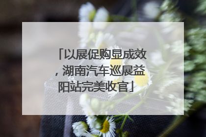 以展促购显成效，湖南汽车巡展益阳站完美收官