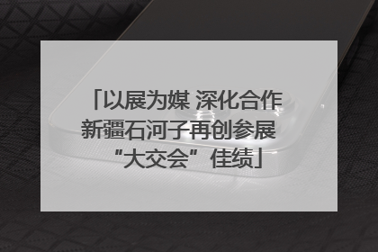以展为媒 深化合作 新疆石河子再创参展“大交会”佳绩