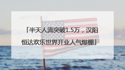 半天人流突破1.5万，汉阳恒达欢乐世界开业人气爆棚