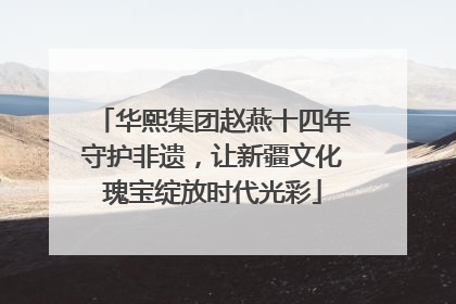 华熙集团赵燕十四年守护非遗，让新疆文化瑰宝绽放时代光彩