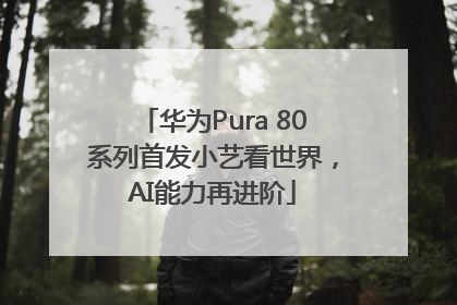 华为Pura 80系列首发小艺看世界，AI能力再进阶
