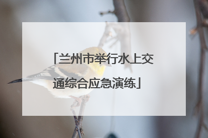 兰州市举行水上交通综合应急演练