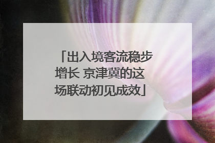 出入境客流稳步增长 京津冀的这场联动初见成效