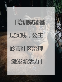 培训赋能基层实践，公主岭市社区治理激发新活力