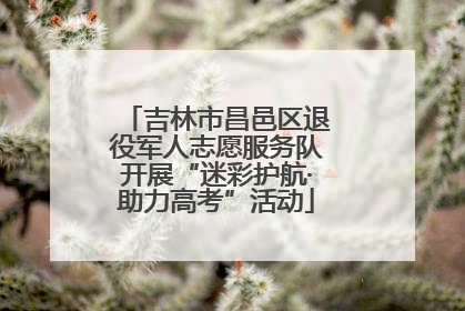 吉林市昌邑区退役军人志愿服务队开展“迷彩护航·助力高考”活动