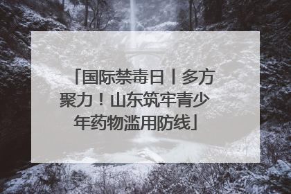 国际禁毒日丨多方聚力！山东筑牢青少年药物滥用防线