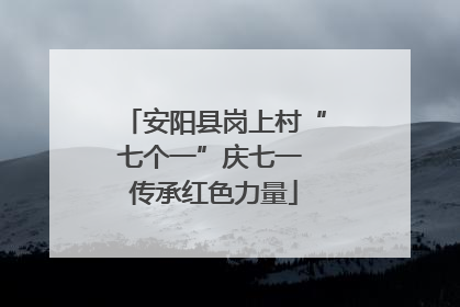 安阳县岗上村“七个一”庆七一 传承红色力量