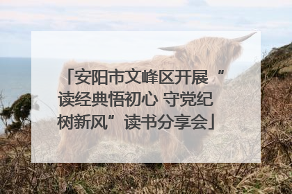 安阳市文峰区开展“读经典悟初心 守党纪树新风”读书分享会