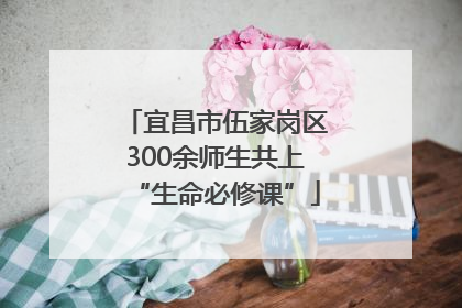 宜昌市伍家岗区300余师生共上“生命必修课”
