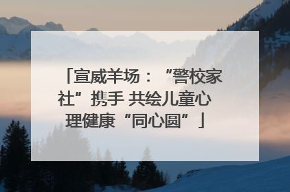 宣威羊场：“警校家社”携手 共绘儿童心理健康“同心圆”