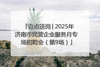 壹点送岗│2025年济南市民营企业服务月专场招聘会（第9场）
