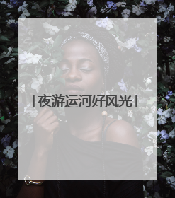 夜游运河好风光