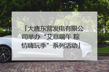 大唐东营发电有限公司举办“艾意端午 粽情嗨玩季”系列活动