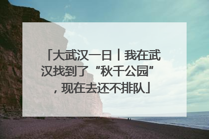 大武汉一日︱我在武汉找到了“秋千公园”，现在去还不排队