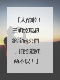 太酷啦！三明惊现超绝宝藏公园，拍照遛娃两不误！