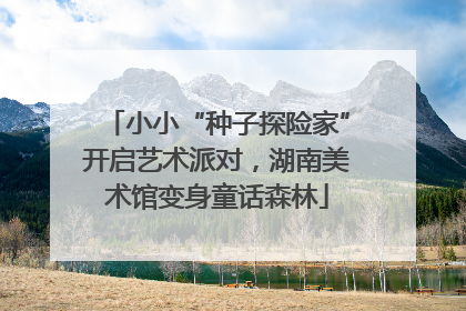 小小“种子探险家”开启艺术派对，湖南美术馆变身童话森林